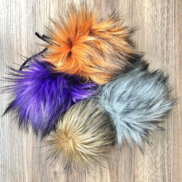 Handmade Faux Fur Pom Poms
